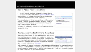 
                            12. How To Access Facebook in China - Step by Step Guide - Google Sites