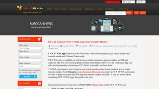 
                            9. How to Access FIFA 17 Web App and Transfer Market - MmoGah