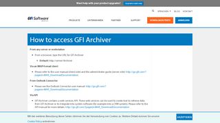 
                            6. How to access GFI Archiver - GFI Software