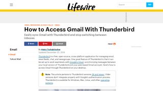 
                            9. How to Access Gmail With Mozilla Thunderbird - Lifewire