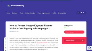 
                            6. How to Access Google Keyword Planner Without Creating Any Ad ...