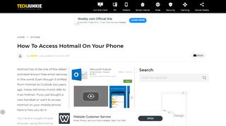 
                            11. How To Access Hotmail on your Phone - TechJunkie