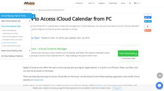 
                            11. How to Access iCloud Calendar from PC - iMobie