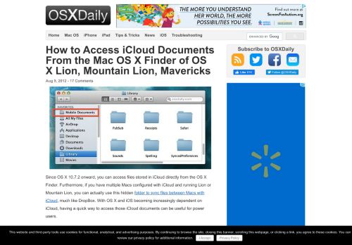 
                            12. How to Access iCloud Documents From the Mac OS X ...