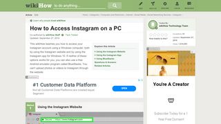 
                            12. How to Access Instagram on a PC - wikiHow