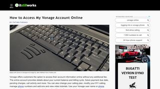 
                            13. How to Access My Vonage Account Online | It Still Works