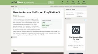 
                            2. How to Access Netflix on PlayStation 3: 9 Steps (with Pictures)