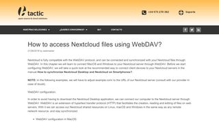 
                            10. How to access Nextcloud files using WebDAV? – bTactic Open ...