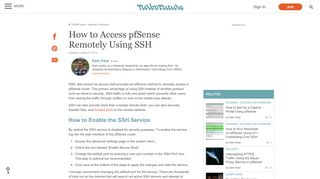 
                            3. How to Access pfSense Remotely Using SSH | TurboFuture