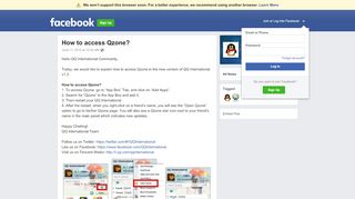 
                            5. How to access Qzone? | Facebook