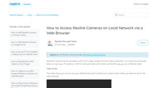 
                            13. How to Access Reolink Cameras on Local Network via a Web Browser ...
