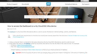 
                            1. How to access the Dashboard on a My Cloud EX2 Ultra ...