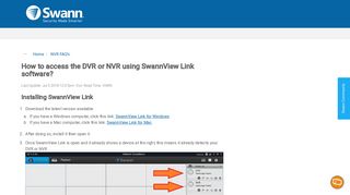 
                            4. How to access the DVR or NVR using SwannView Link software?