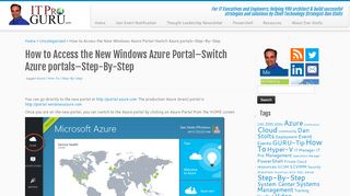 
                            12. How to Access the New Windows Azure Portal–Switch ...