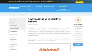 
                            4. How to access Webmail - cPanel Video Tutorial - FastComet