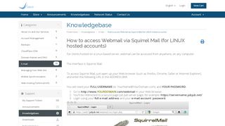 
                            12. How to access Webmail via Squirrel Mail (for LINUX hosted accounts ...