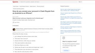 
                            11. How to access your account in Clash Royale from an Android to an ...