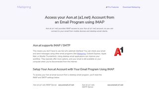 
                            9. How to access your Aon.at (a1.net) email account using IMAP
