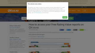 
                            7. How to access your Free Rating Value reports on QV.co.nz