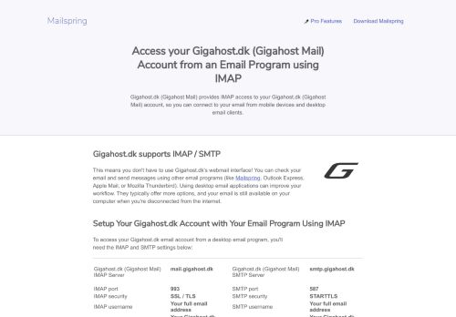 
                            9. How to access your Gigahost.dk (Gigahost Mail) email account using ...