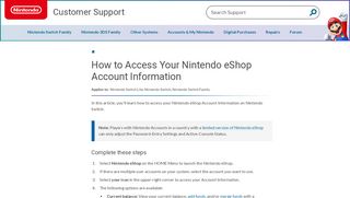 
                            13. How to Access Your Nintendo eShop Account Information | Nintendo ...