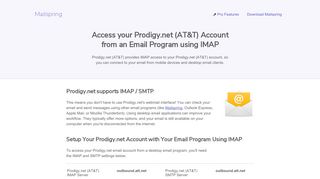 
                            7. How to access your Prodigy.net (AT&T) email account using IMAP