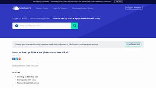 
                            13. How to access your server using SSH keys - Cloudways Support