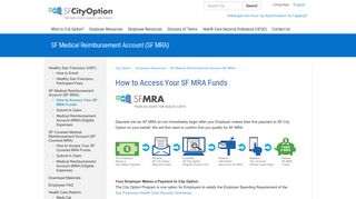 
                            2. How to Access Your SF MRA Funds - City Option