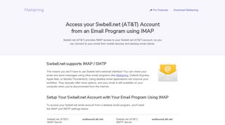 
                            2. How to access your Swbell.net (AT&T) email account using IMAP