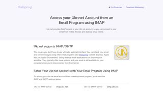 
                            10. How to access your Ukr.net email account using IMAP - Mailspring