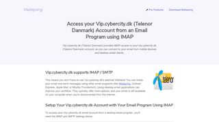 
                            4. How to access your Vip.cybercity.dk (Telenor Danmark) email account ...
