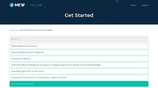 
                            1. How to Access Your Wallet · Getting Started | MyEtherWallet Help ...