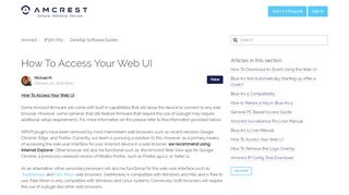 
                            2. How To Access Your Web UI – Amcrest