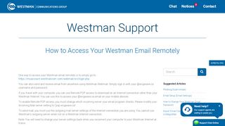 
                            2. How to Access Your Westman Email Remotely
