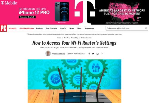 
                            13. How to Access Your Wi-Fi Router's Settings - PCMag.com