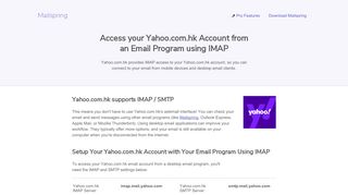 
                            10. How to access your Yahoo.com.hk email account using IMAP