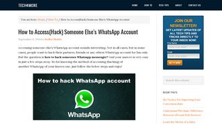 
                            10. How to Access(Hack) Someone Else's WhatsApp Account