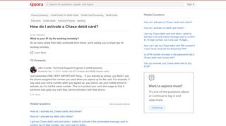 
                            9. How to activate a Chase debit card - Quora