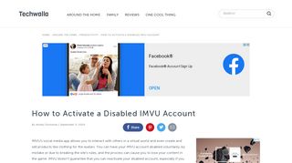 
                            1. How to Activate a Disabled IMVU Account | Techwalla.com