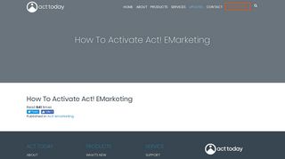 
                            9. How To Activate Act! EMarketing | Act Today