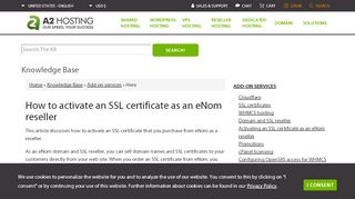 
                            12. How to activate an SSL certificate as an eNom reseller