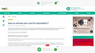 
                            4. How to activate atm card for Quickteller? ▷ Legit.ng