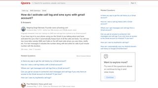 
                            13. How to activate call log and sms sync with gmail account - Quora