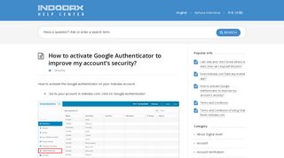 
                            10. How to activate Google Authenticator to improve my account's ...
