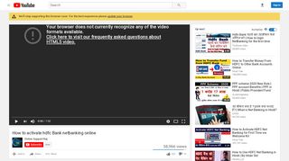 
                            8. How to activate hdfc Bank netbanking online - YouTube