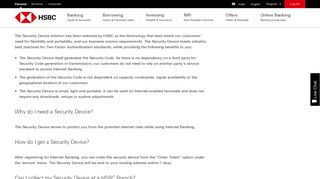 
                            2. How to Activate Internet Banking Security Device - HSBC India
