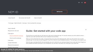 
                            5. How to activate the code app - - NemID