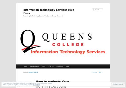 
                            12. How to Activate Your CUNYfirst Account | Information Technology ...