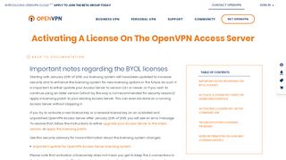 
                            8. How to activate your license in OpenVPN Access Server | OpenVPN