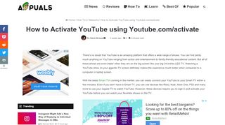 
                            8. How to Activate YouTube using Youtube.com/activate - Appuals.com